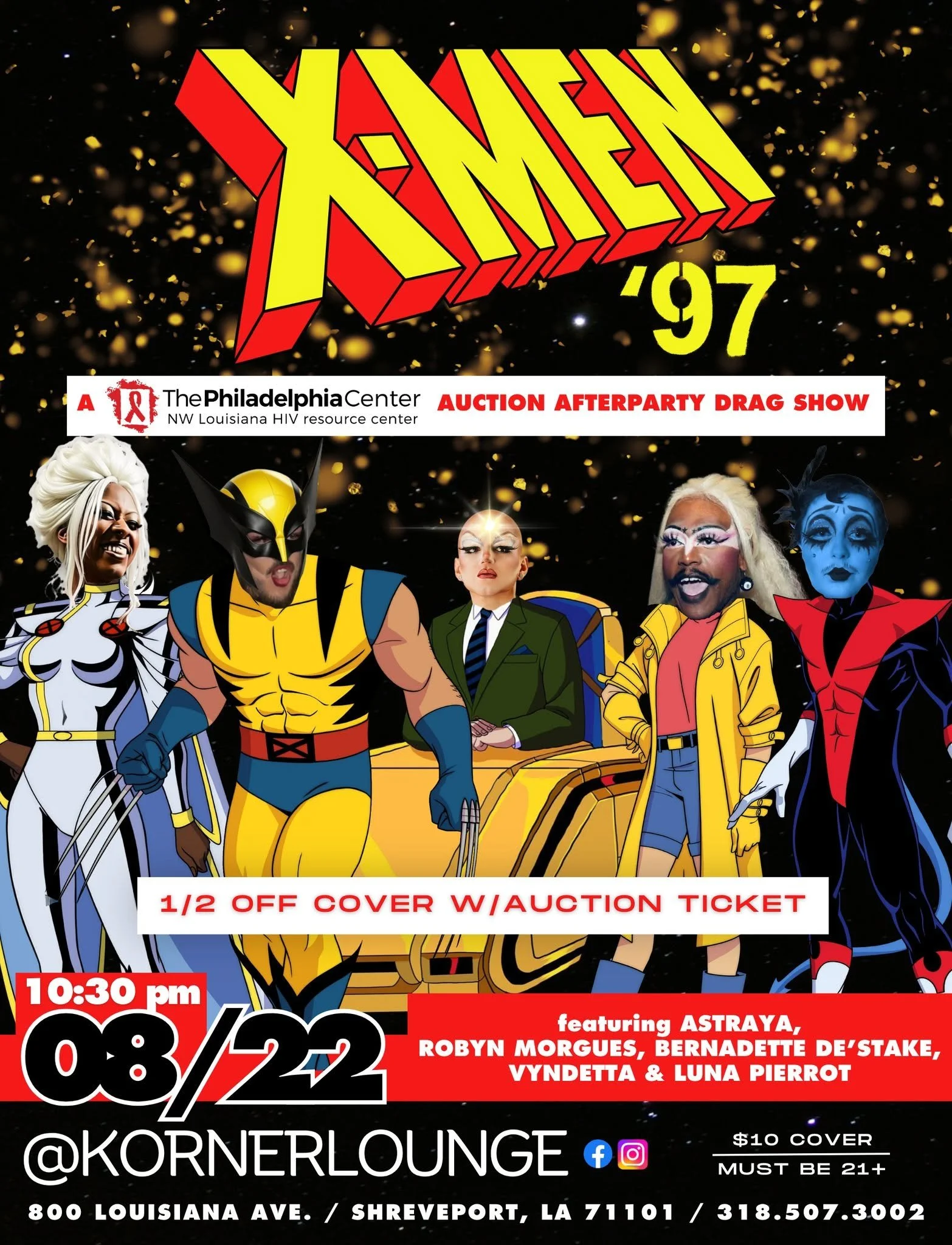 X-Men '97: A Philadelphia Center Auction Afterparty Drag Show