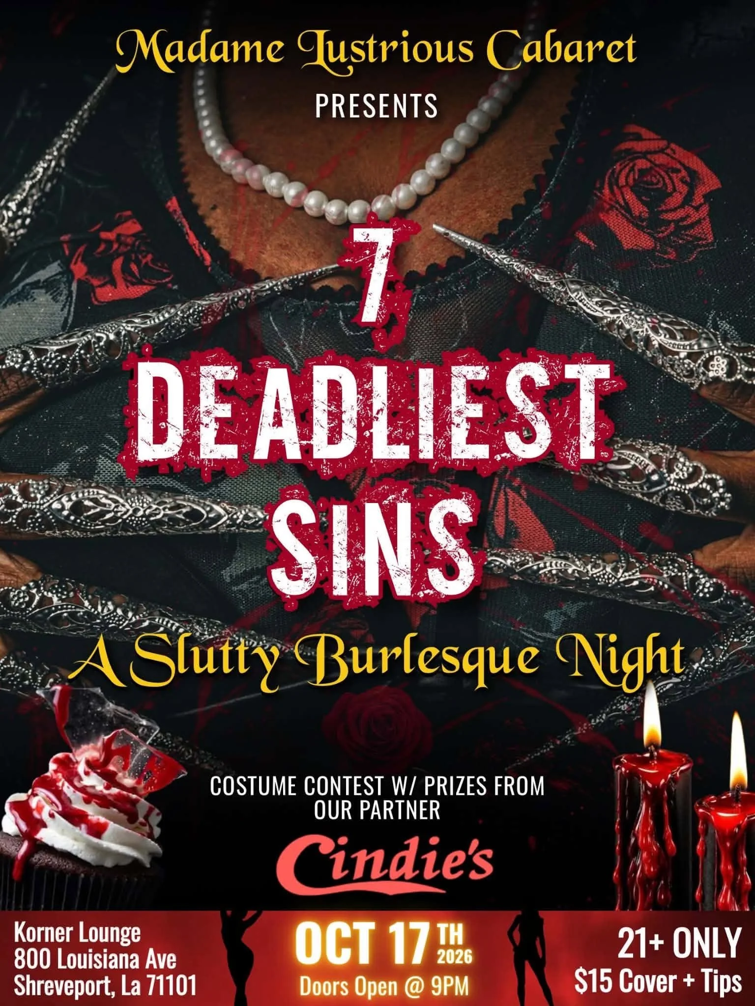 7 Deadliest Sins: A Slutty Burlesque Night