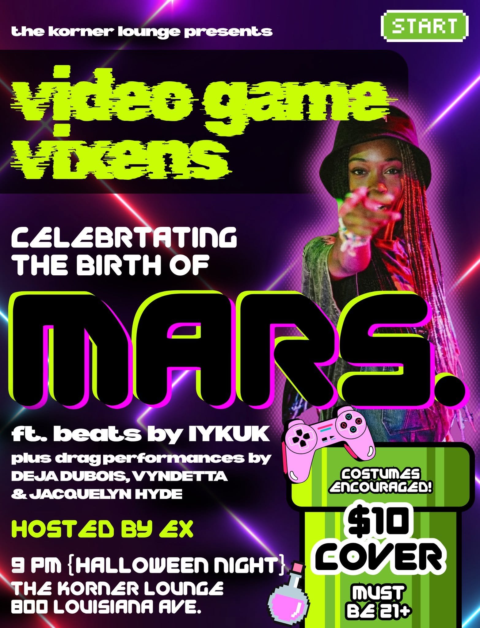 Video Game Vixens: Celebrating the Birth of MARS. // Halloween Party
