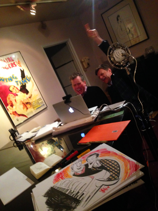 Billy and Jim in their finale after my doodlin' deed was done.