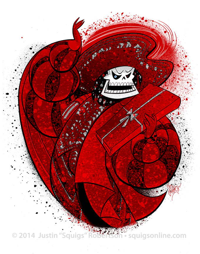 The Phantom's Red Death costume from The Phantom of the Opera .