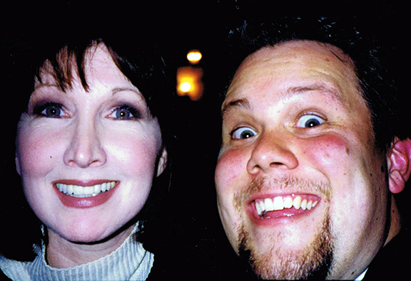 The amazing Joanna Gleason and me. In one of my very first selfies, I hadn't quite learned the "pleasant face" but opted for the "enthusiastic stalker face."