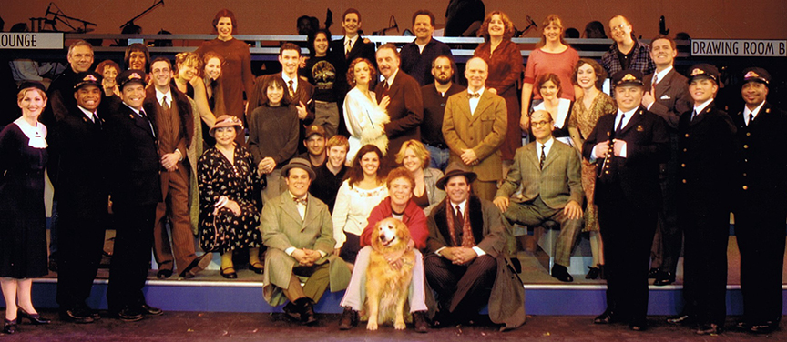 The cast and creatives of Reprise's 2003 production of On the 20th Century .