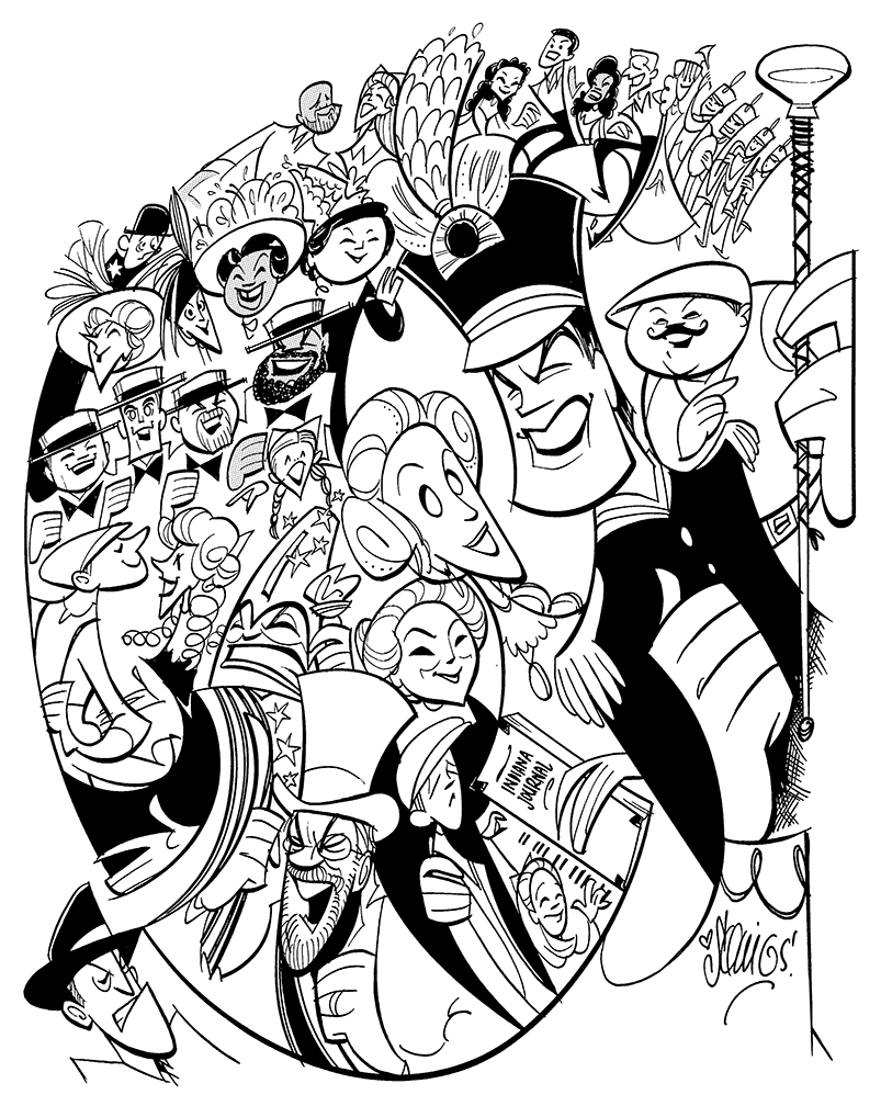 The Music Man at The Cape Playhouse, starring Jim Clow, Kaitlyn Davidson, Brad Bellamy, Barbara Tirrell, and Squigs.