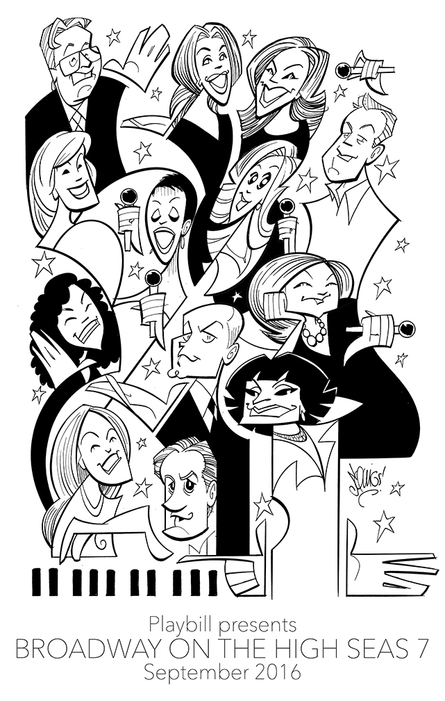 Broadway on the High Seas 7: Chita Rivera, Faith Prince, Seth Rudetsky, Charles Busch, Jennifer Simard, Laura Osnes, Lilla Crawford, Kate Baldwin, Brenda Braxton, Adam Pascal, Lindsay Mendez, Andréa Burns, and Douglas Carter Beane.