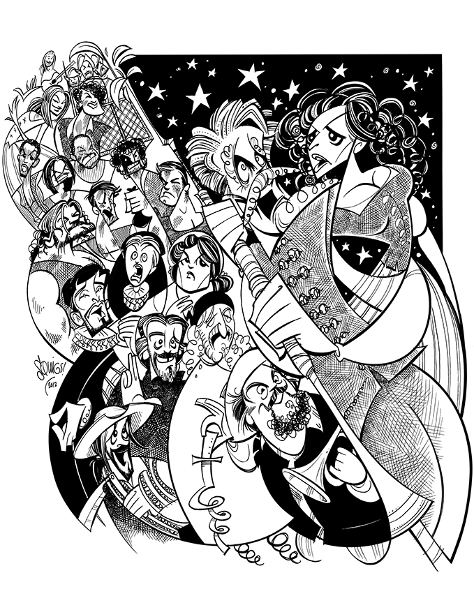 Man of La Mancha (2012) Musical Theatre West, starring Davis Gaines, Lesli Margherita, Squigs