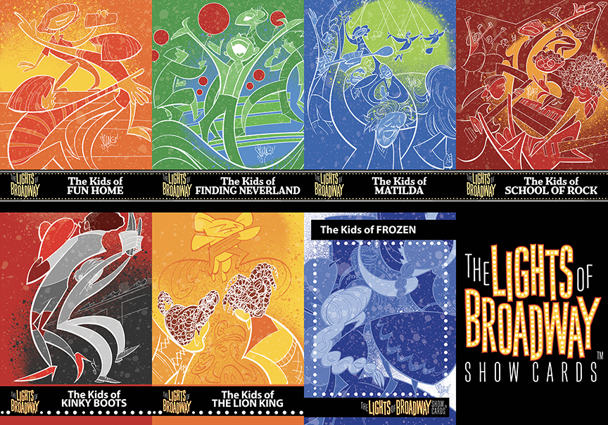 Various Lights of Broadway “Kids of…” cards.