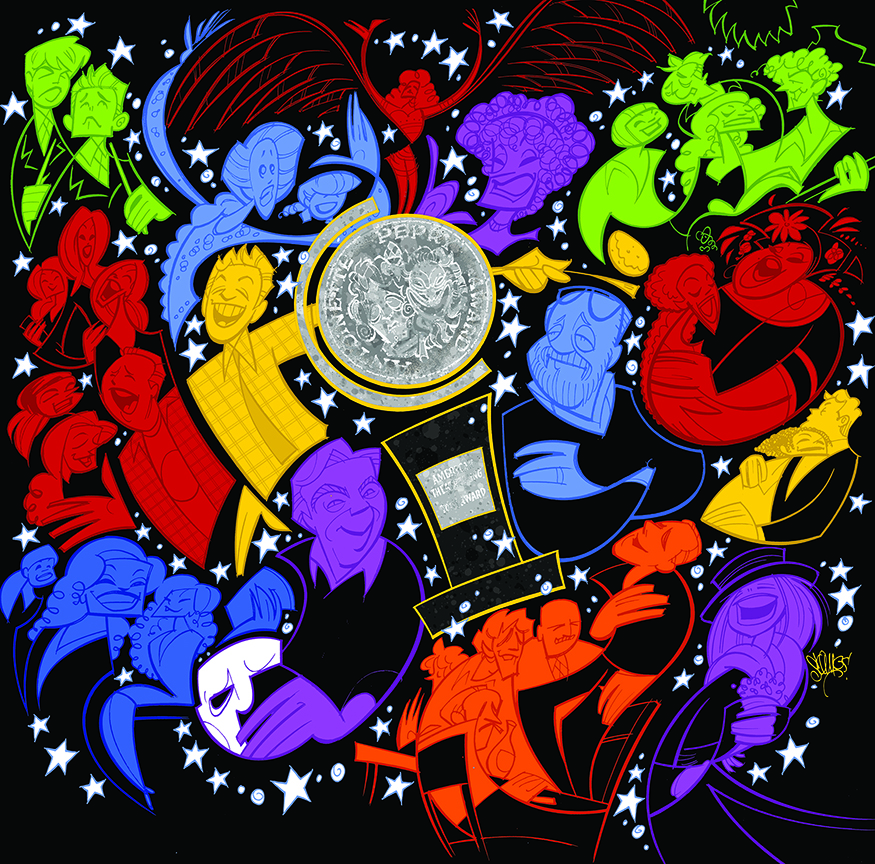 An alternate version of the cover illustration, used inside the CD booklet.