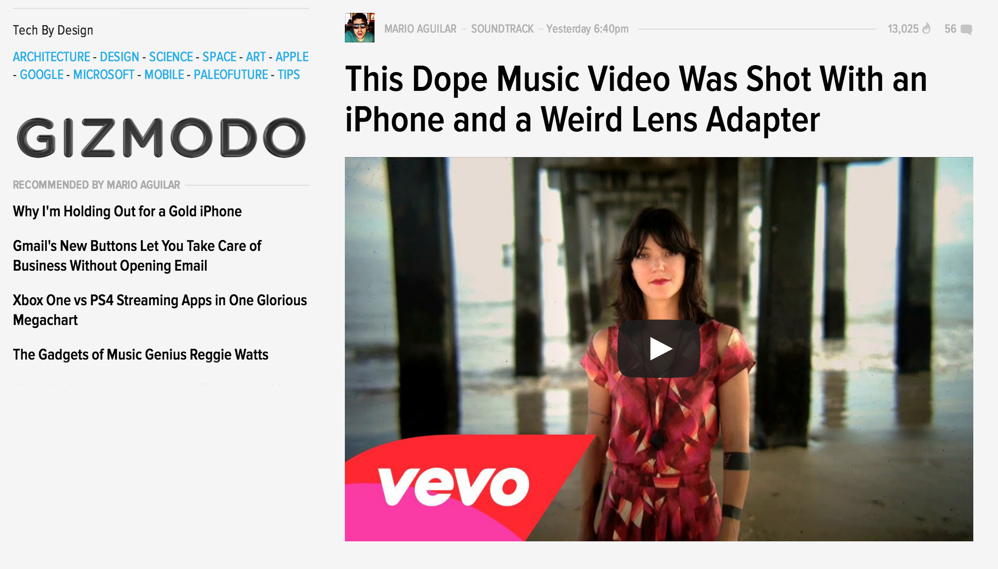 Gizmodo featuring our iPhone SLR Kit