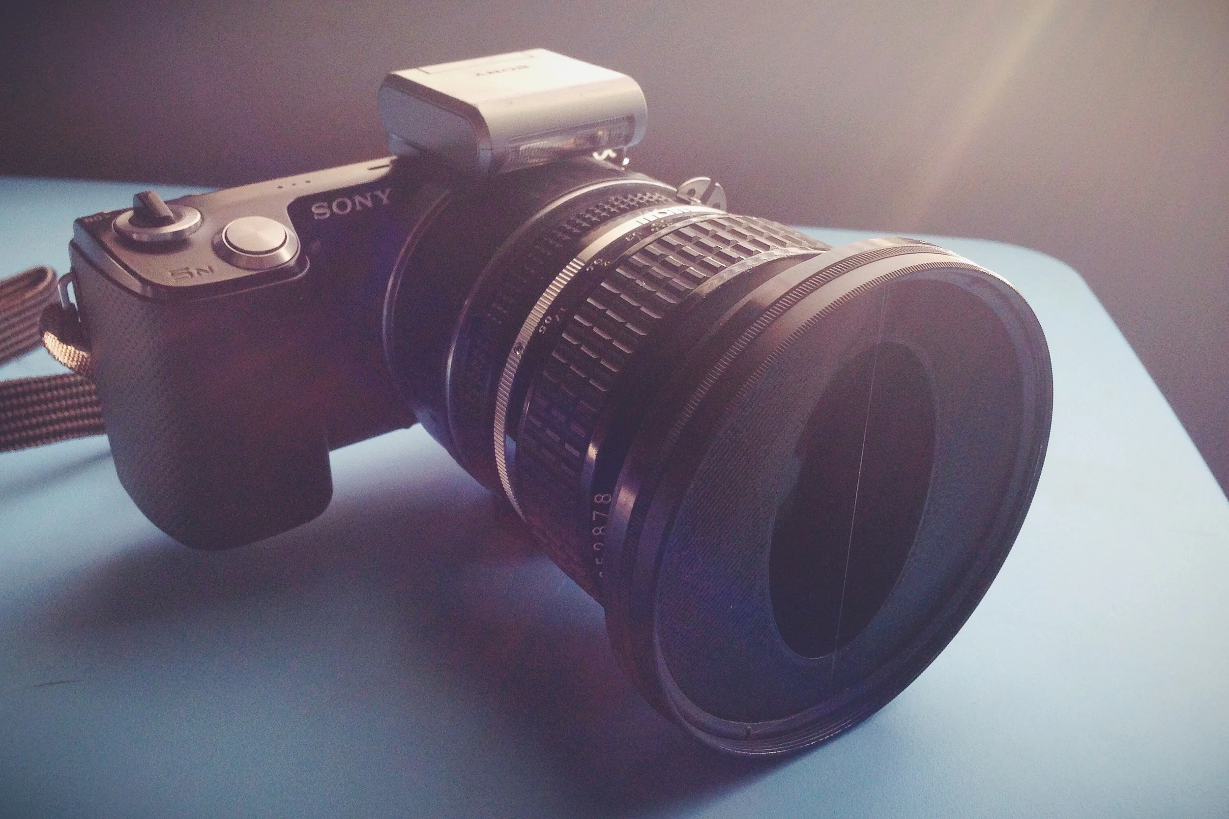 Vintage Filter on the Nikon 50mm f1.2 and Sony 5N.