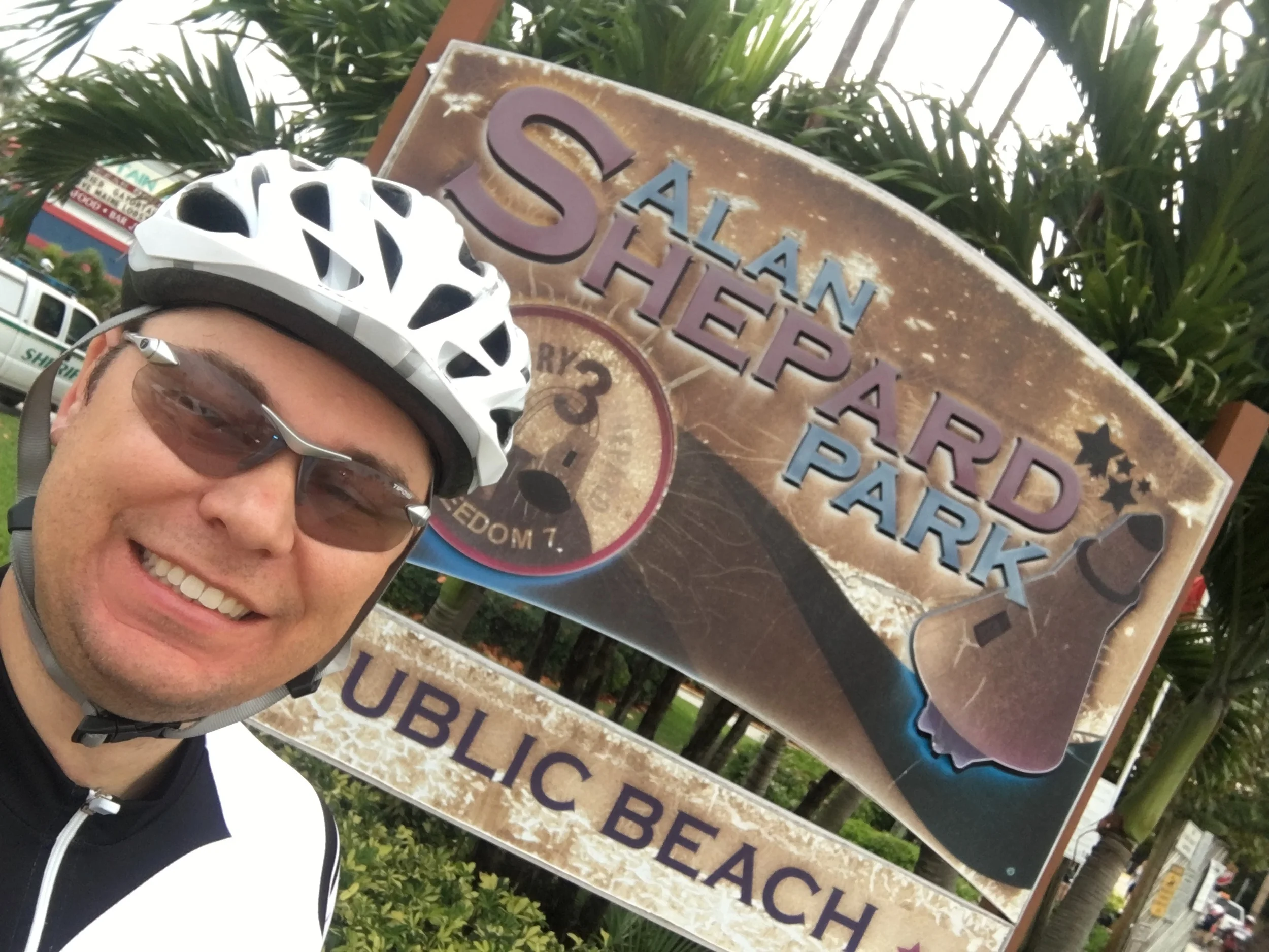 The start, Cocoa Beach, FL.