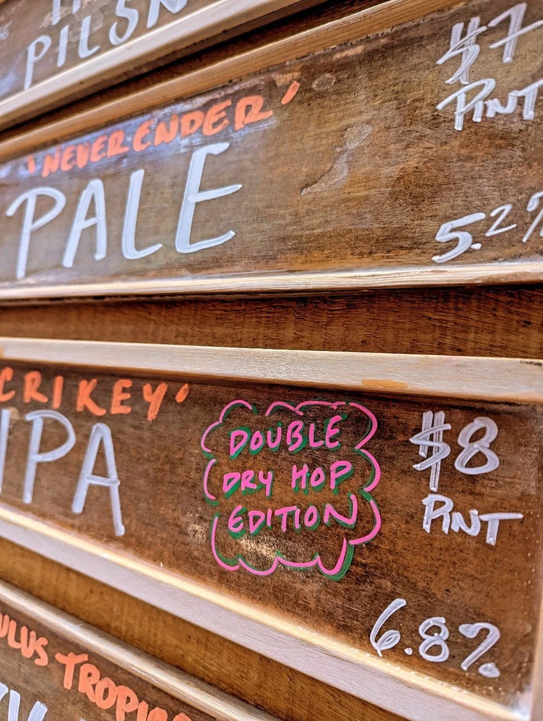 It must be Double Dry Hop Season! I've had a few of these the last couple of weeks. Come try the last of the @reubensbrews "Crikey" with loads of tongue coating,  dank &amp; piney hop character