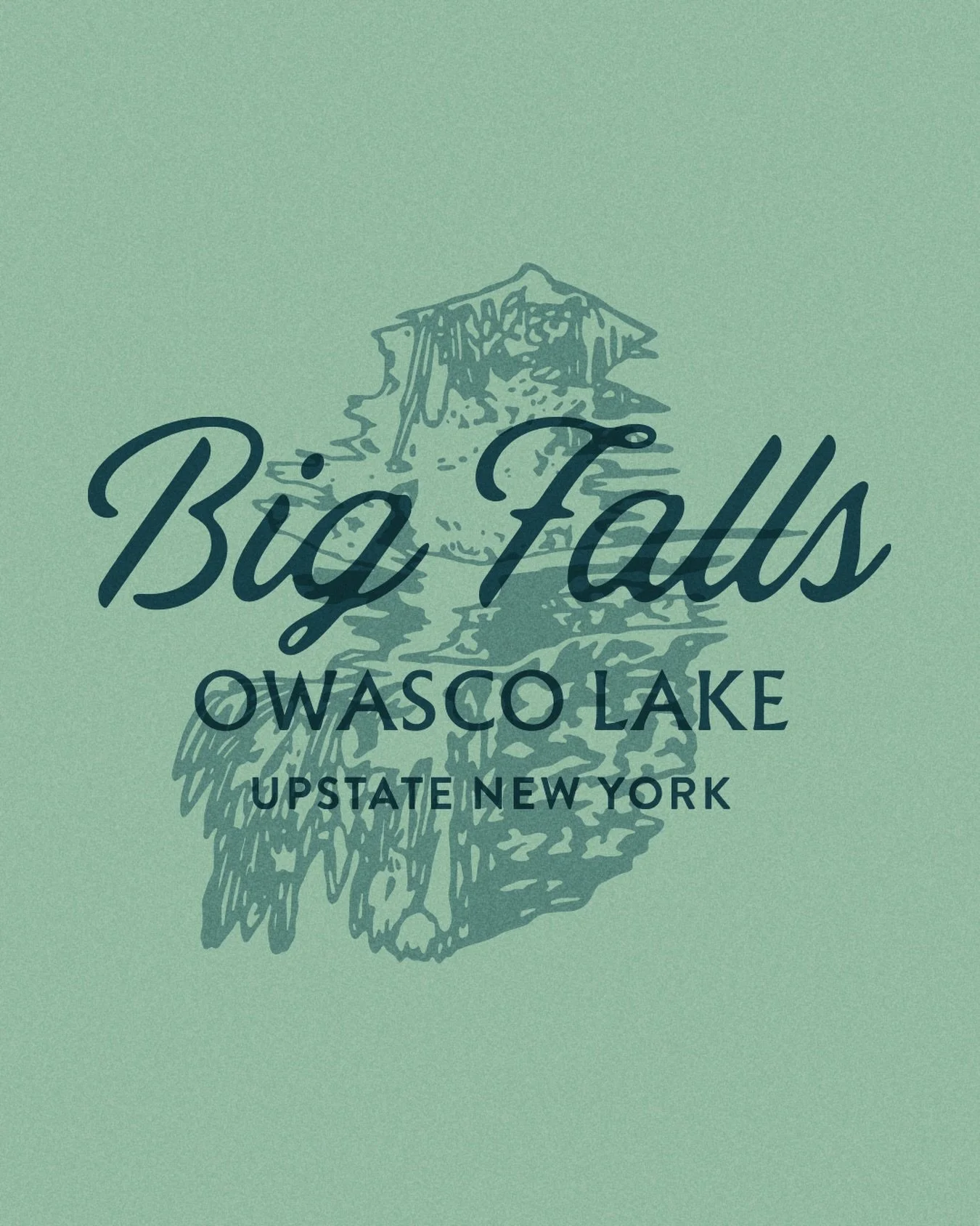 Big Falls Illustration - Long Point - NY