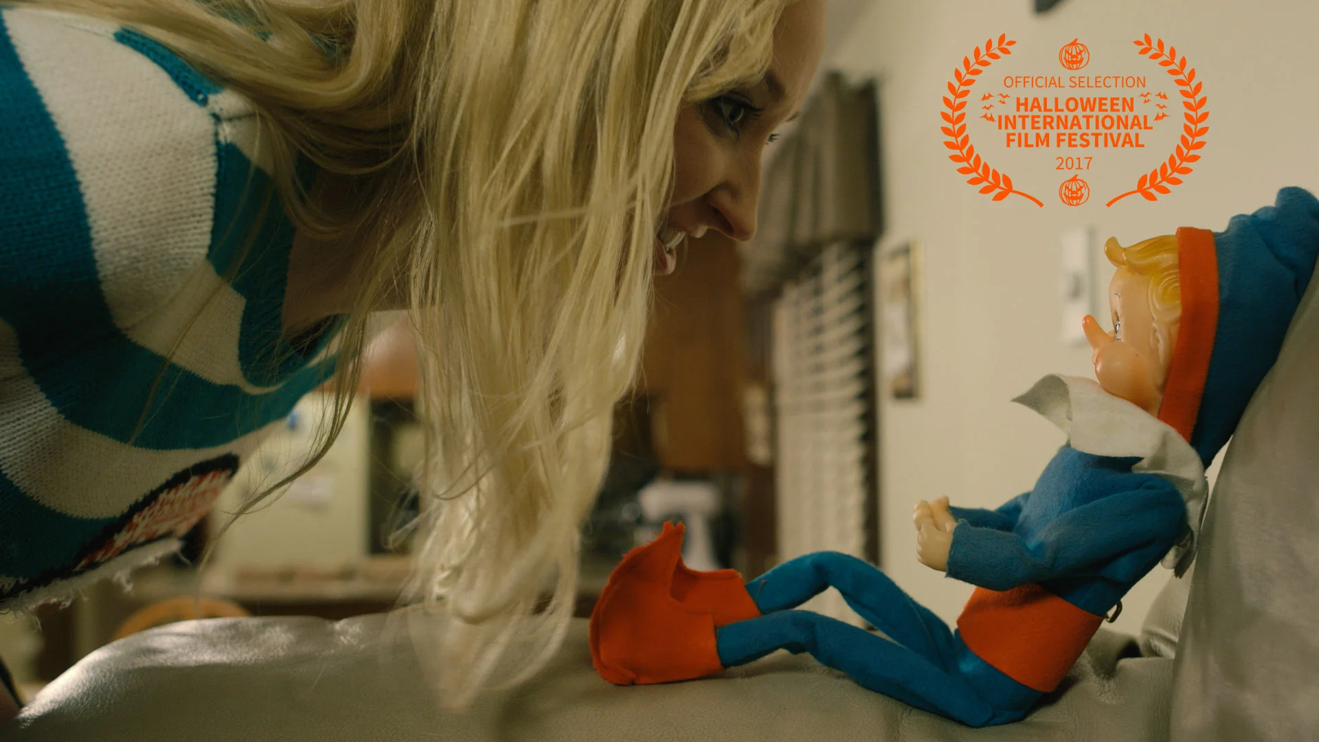 PHOTO: Jessica Rockwood & George the elf
