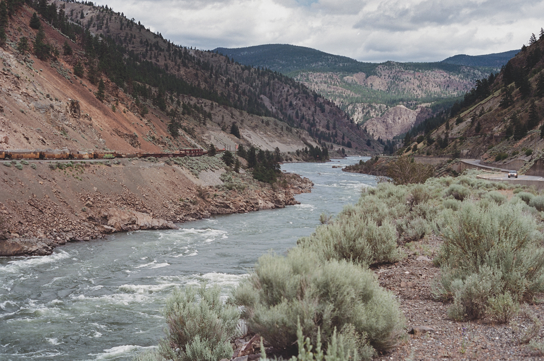 Untitled , Thompson River, BC, July 2016 - Canon AE-1, 50mm F1.8 - Kodak Ecktar 100 Color Negative Film