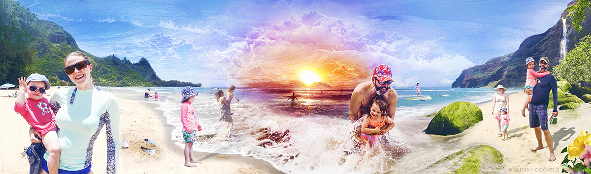 Russell Family Vacation - 2017 (Commissioned "Blended Memories" Piece)