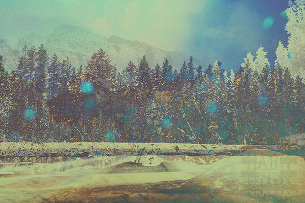 NEW - Digital Collage - "The Blue Mountains"