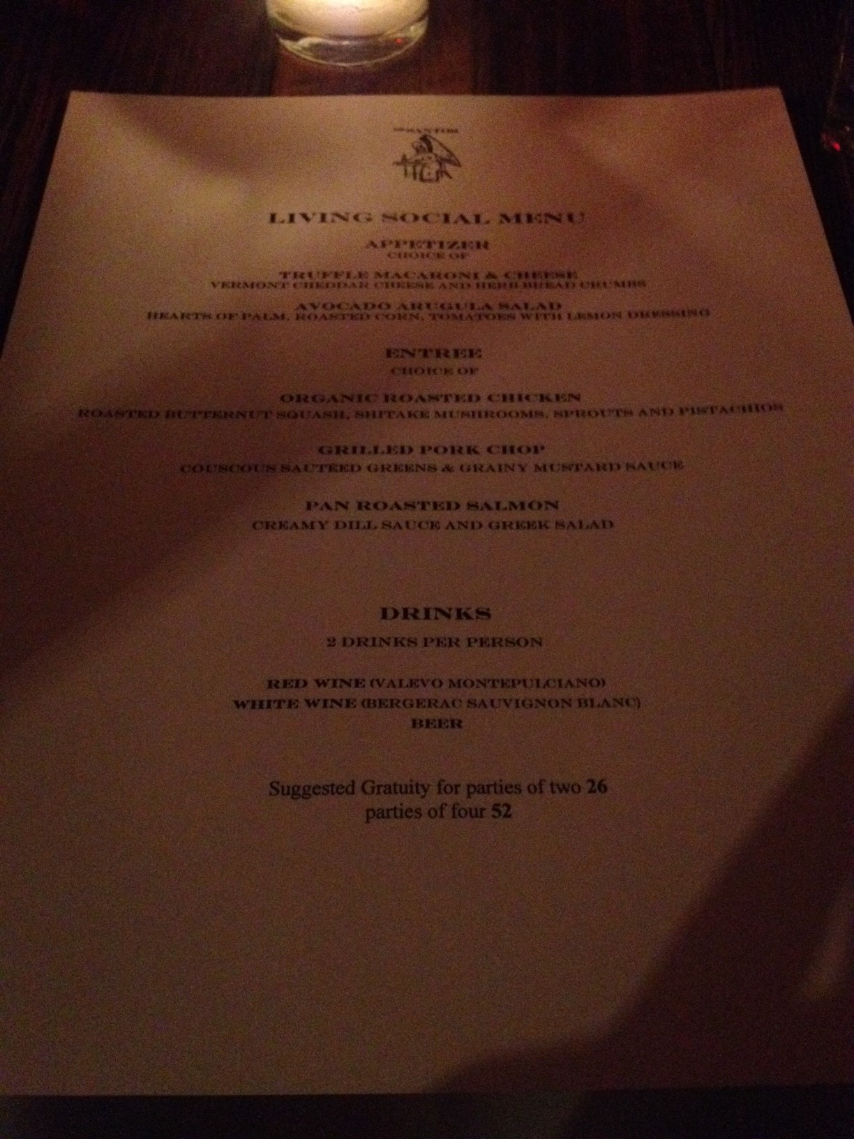 The Dreaded DISCOUNT MENU