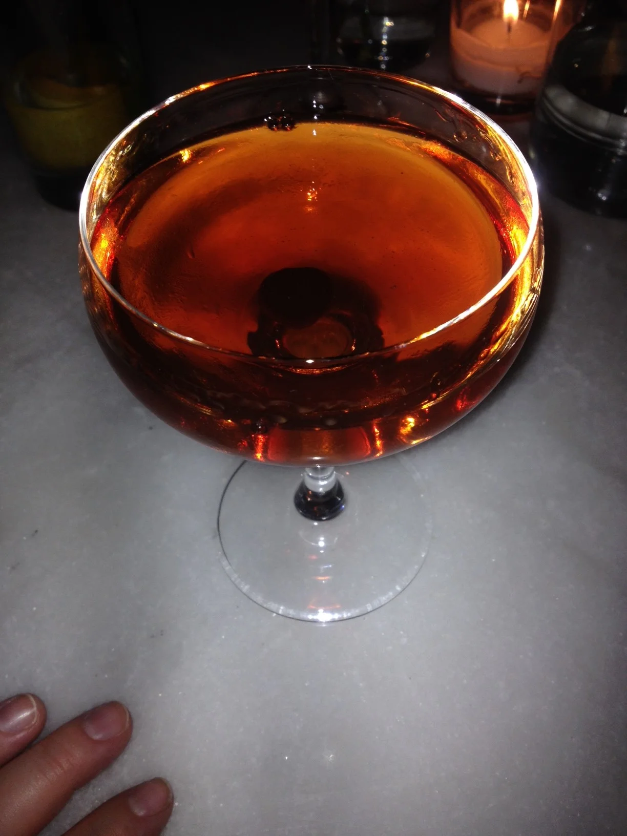 Bulleit Manhattan - don't you just love the brandied cherry? Swank city!