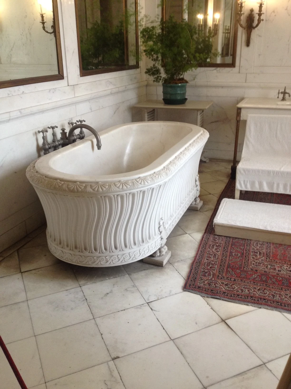 Marble on marble on marble