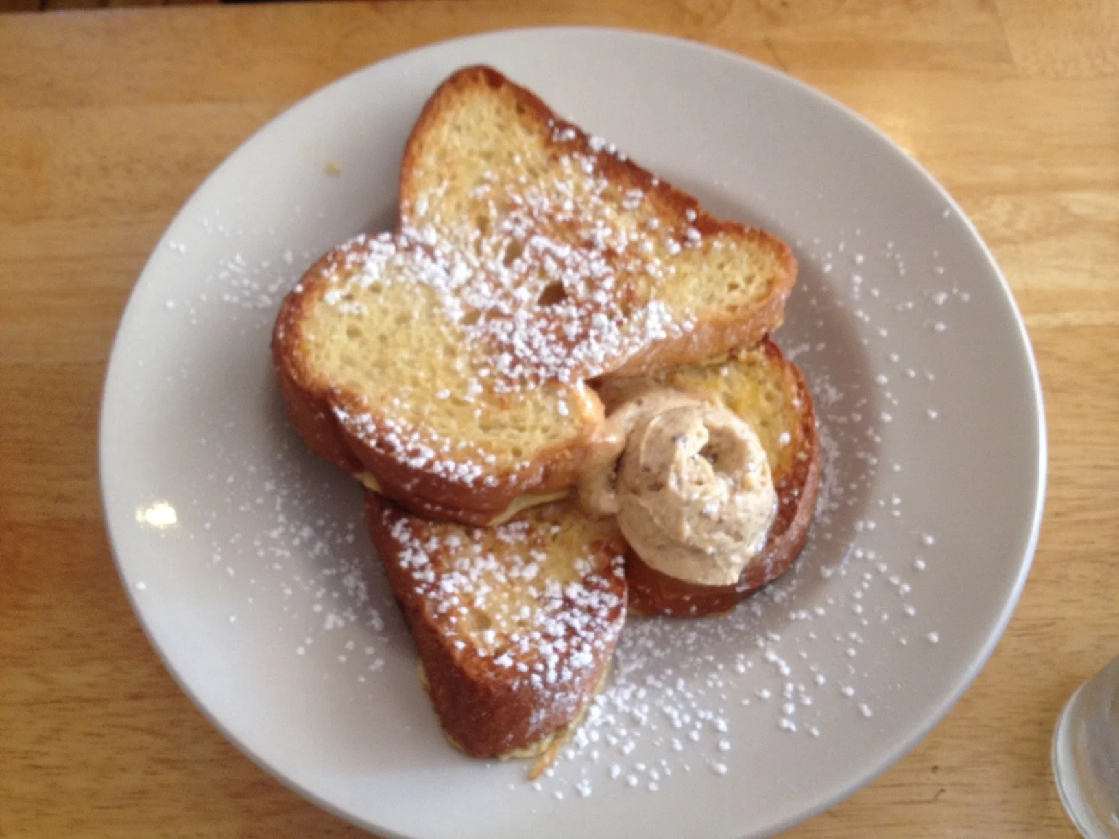 The powdered sugar adds extra drama