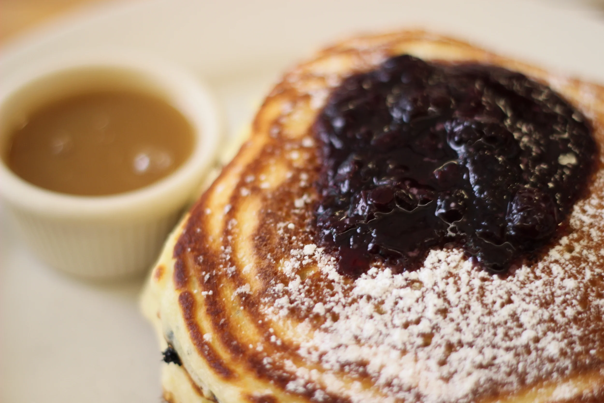 Pancakes with Warm Maple Butter