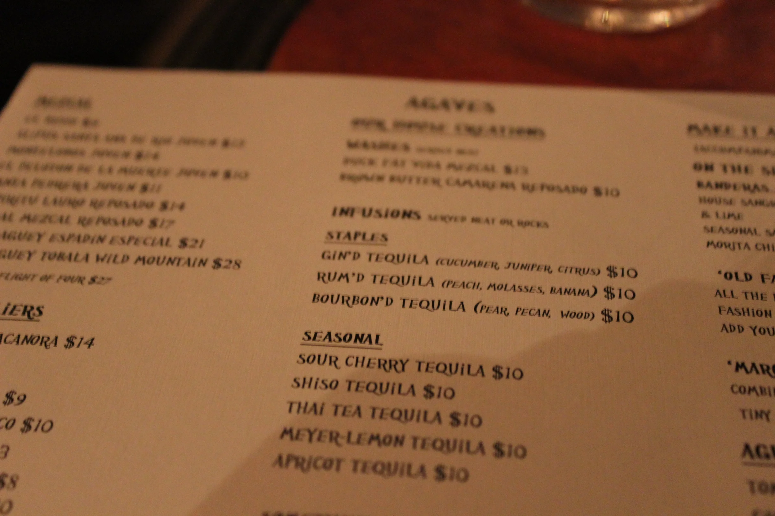 Love the menu styling