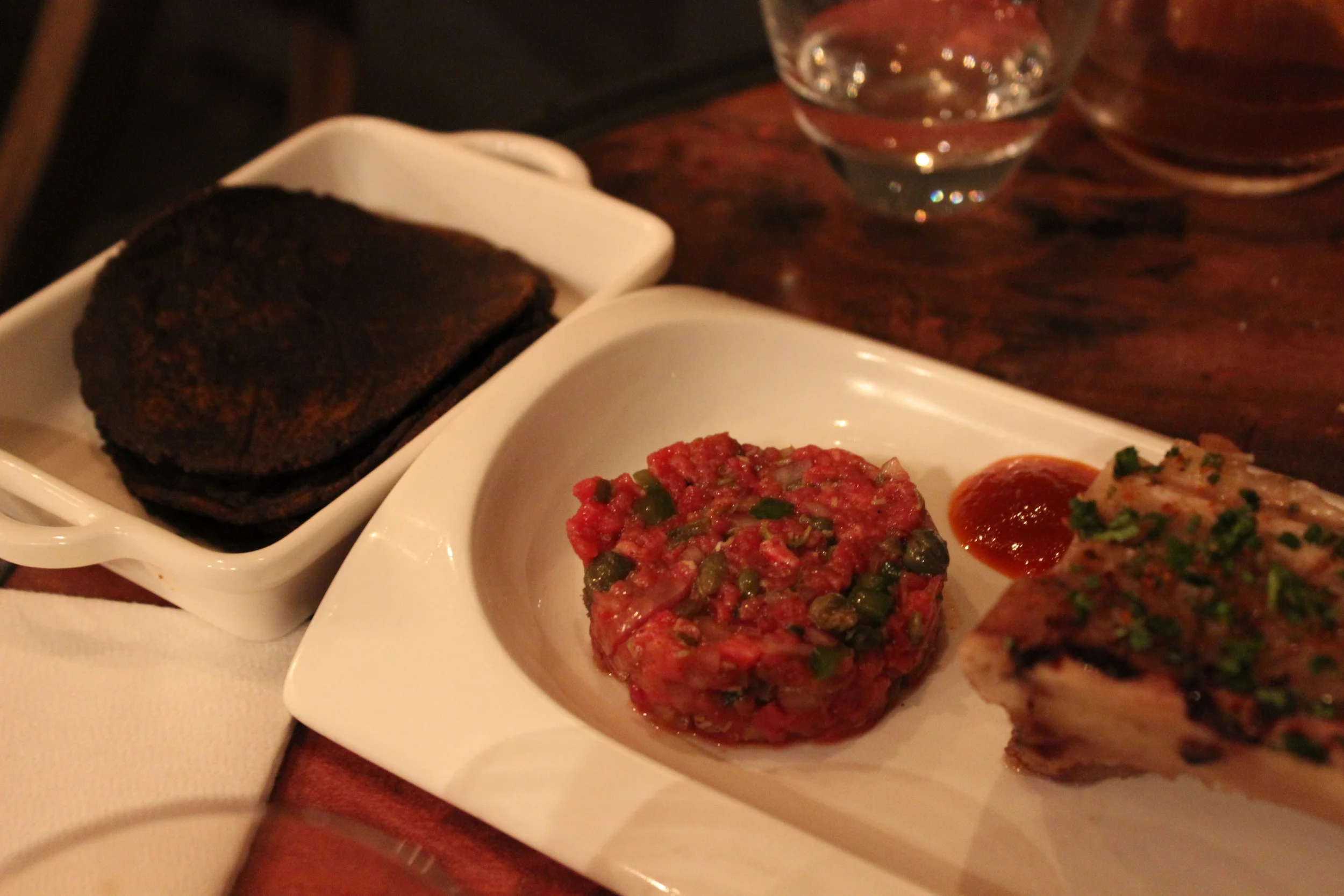 Course 8: Roasted Bone Marrow with Steak Tartare