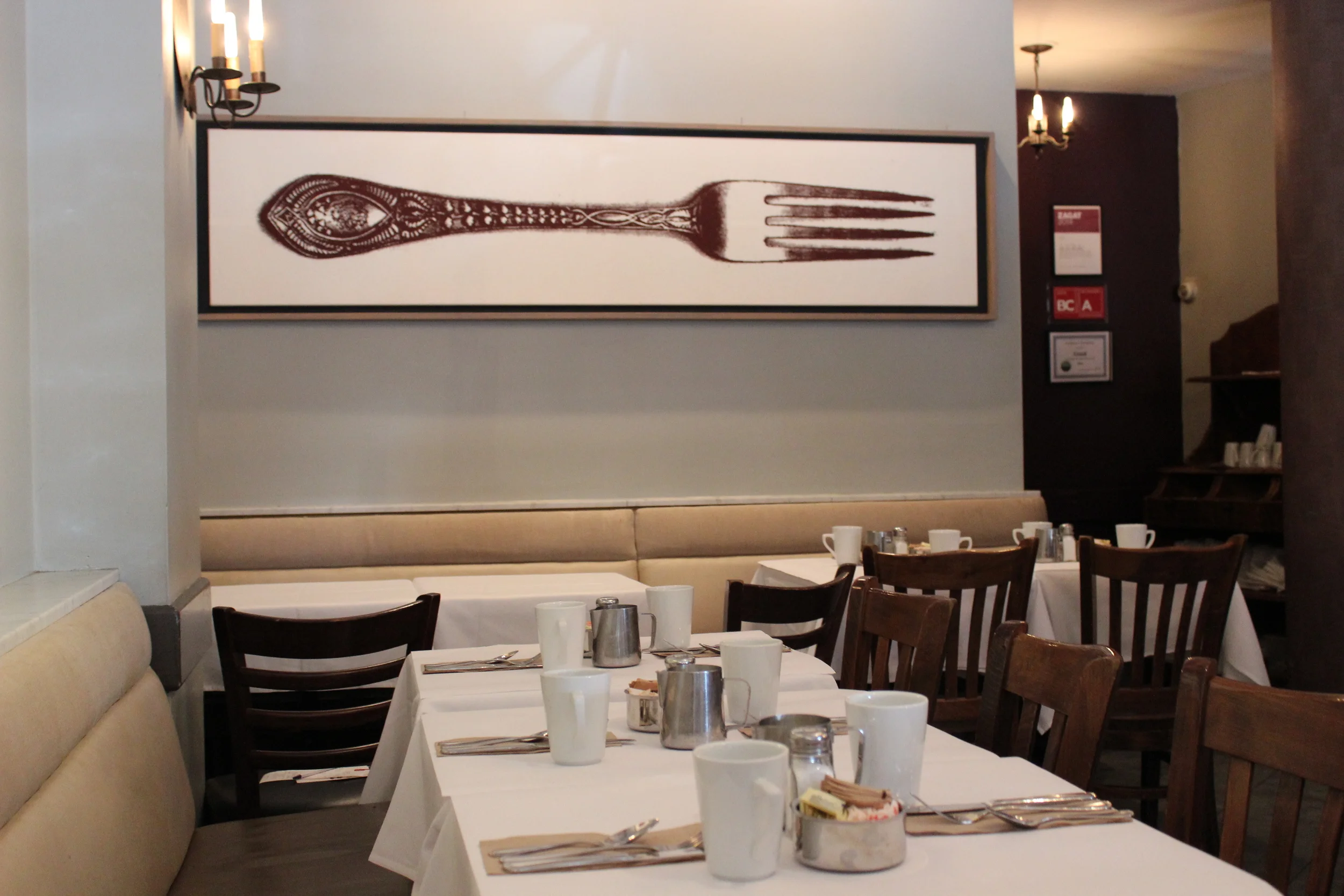 Interior shot of restaurant