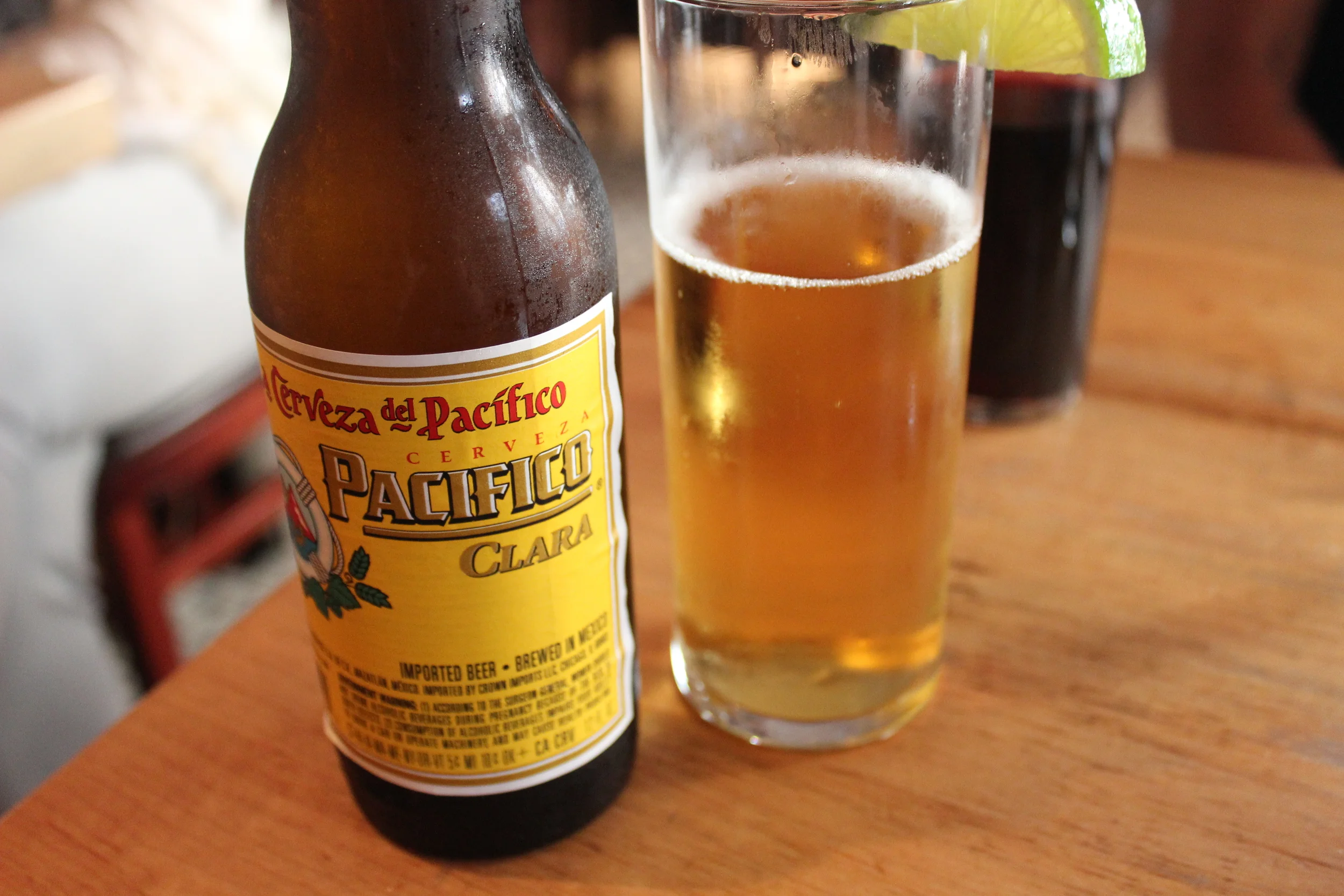 They were out of Peroni, so I had to go with Pacifico