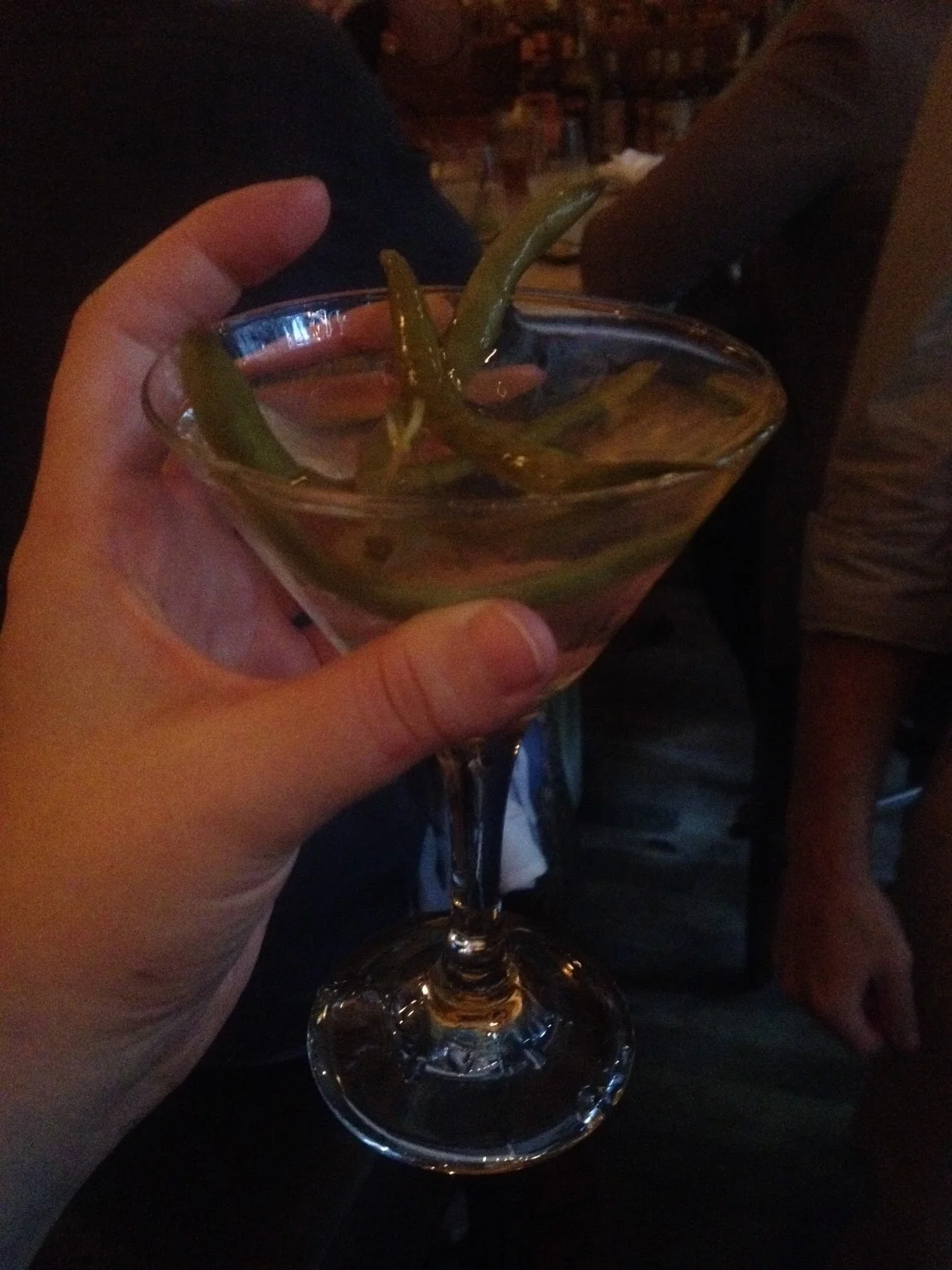 Dirty Martini with Pickle Brine: the "Dirty Aphrodite" 