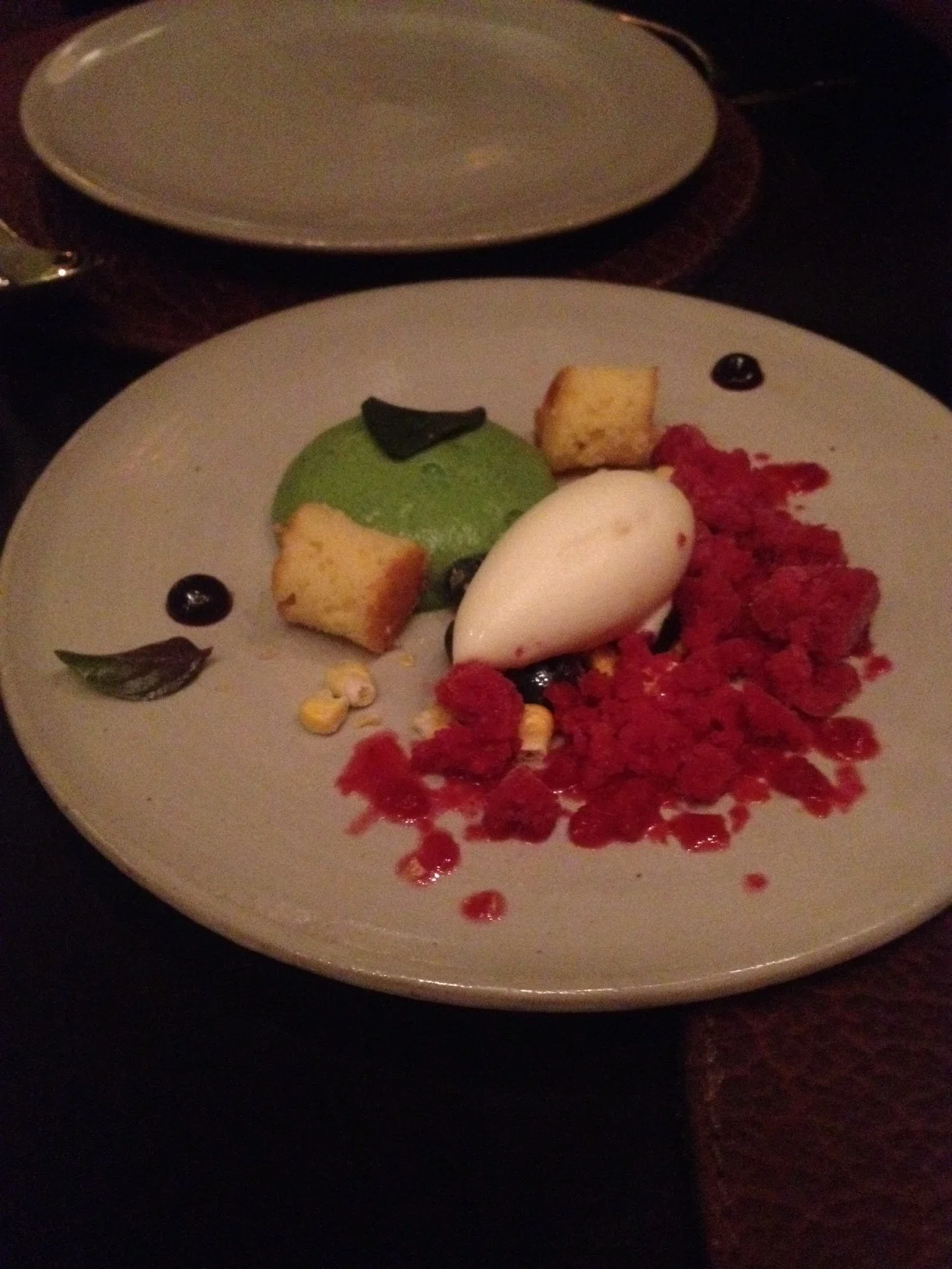 Sweet Corn, Blueberry and Basil