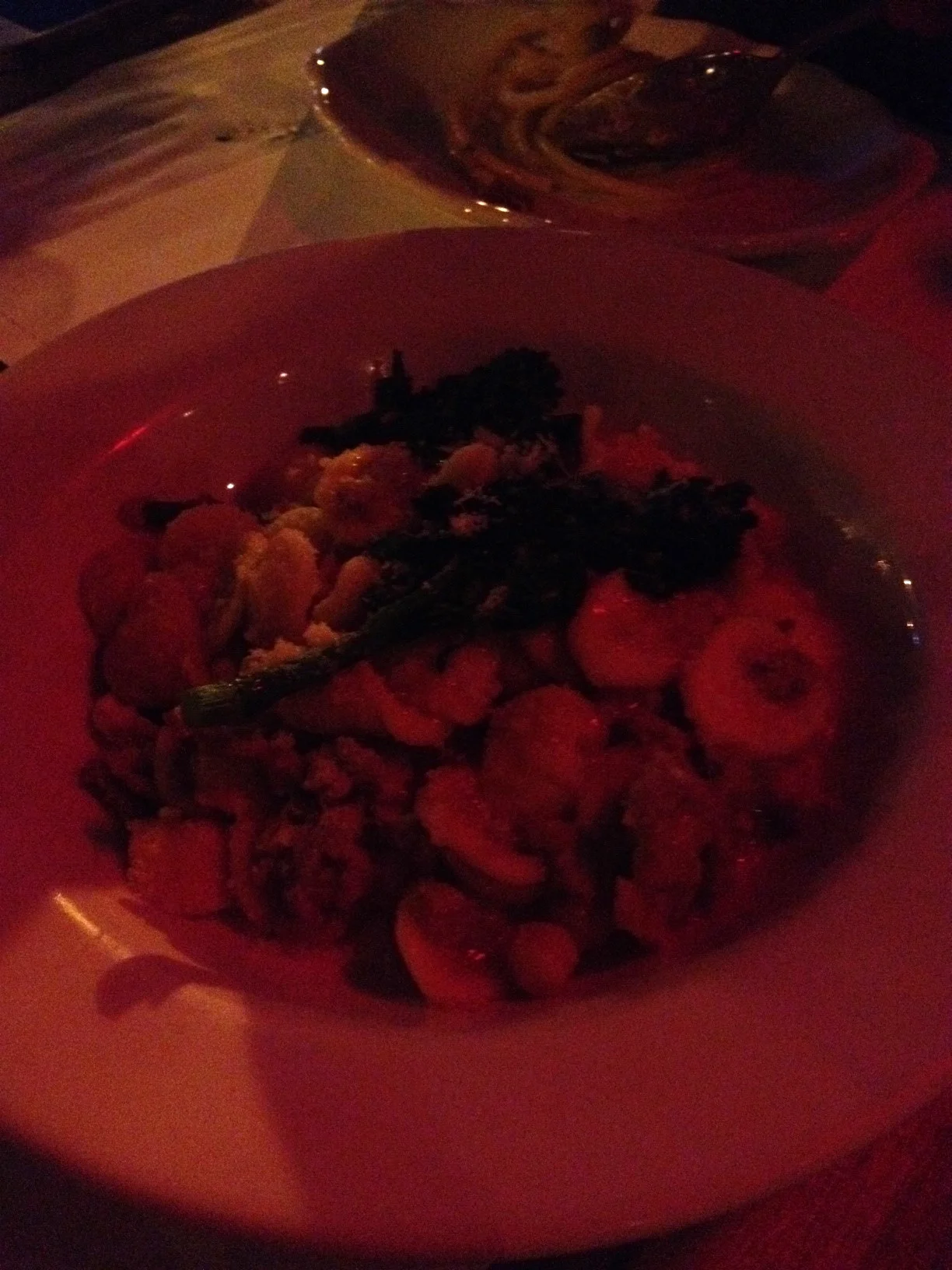Orecchiette with sausage, broccoli rabe and chickpea