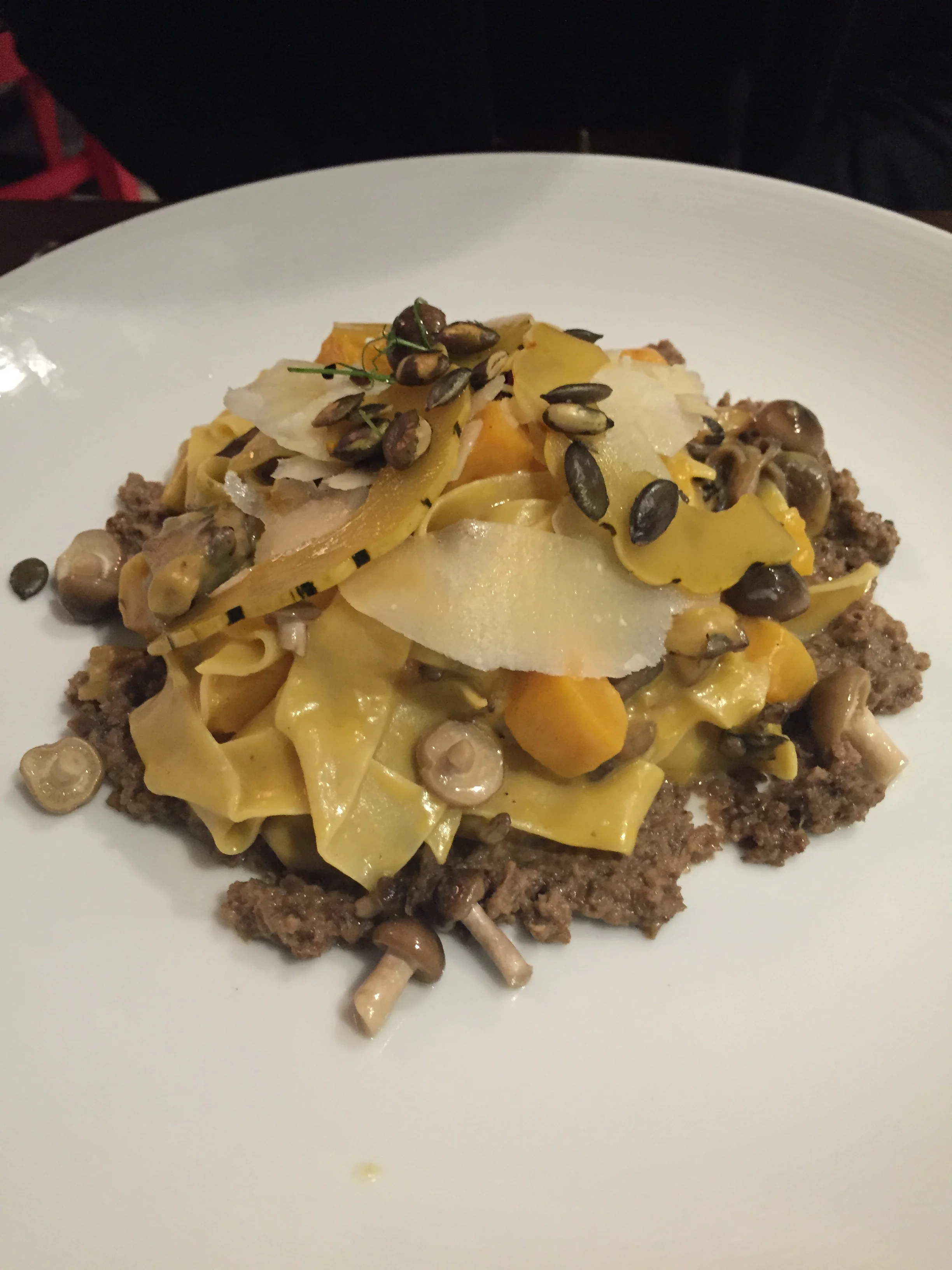 Butternut Squash and Wild Mushroom Pappardelle