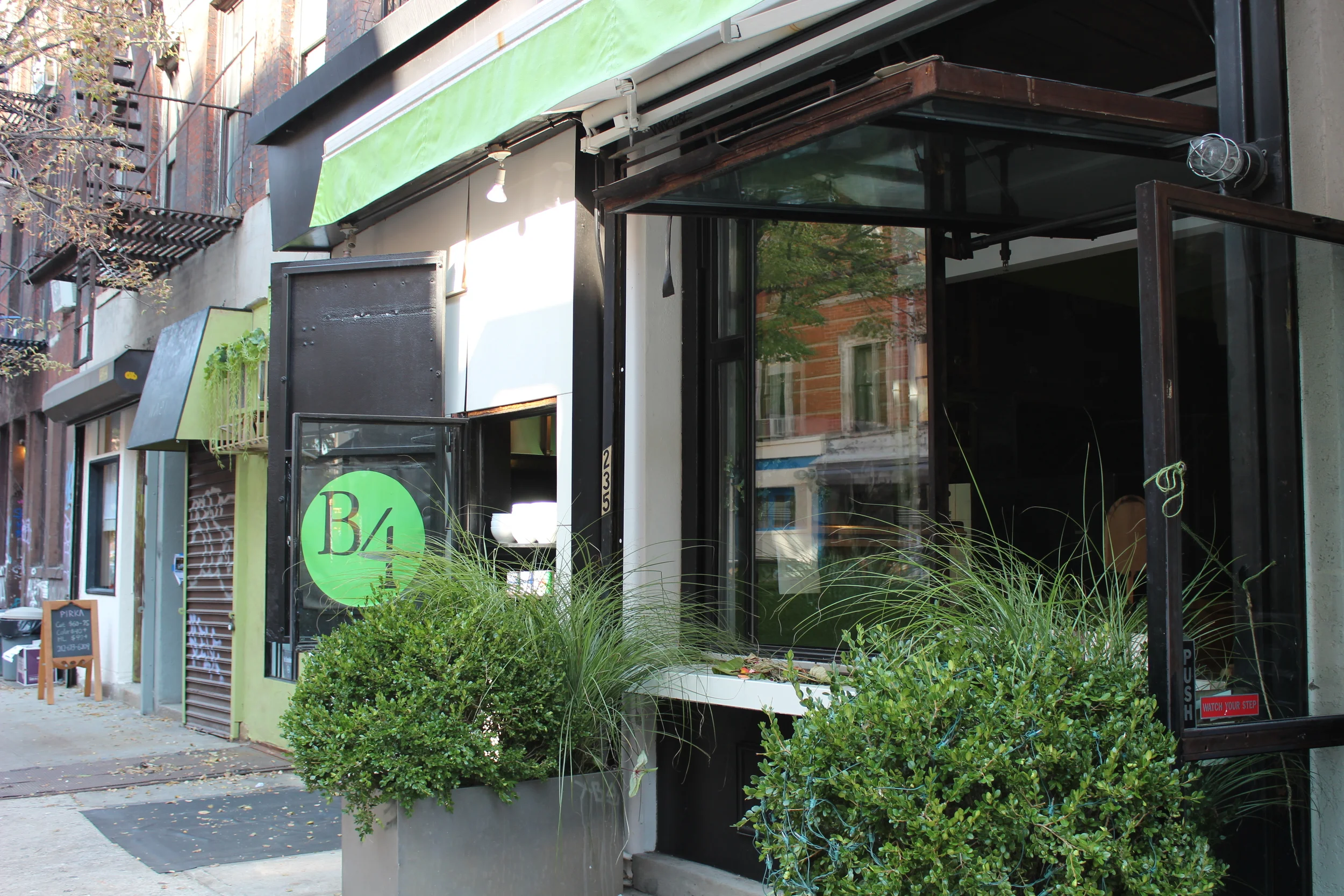 Outside the Restaurant