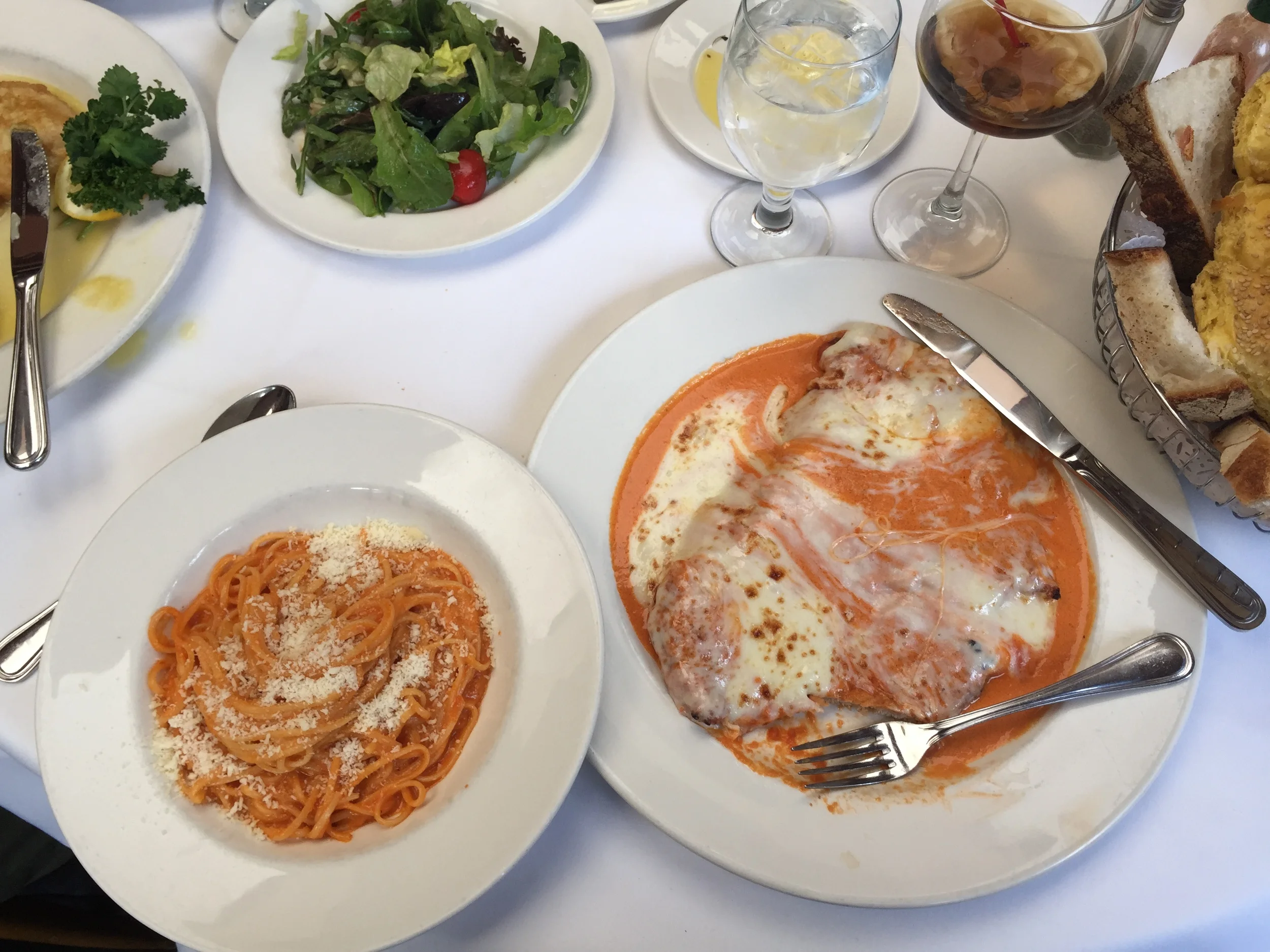 Side of Fettuccine with the Veal Parm