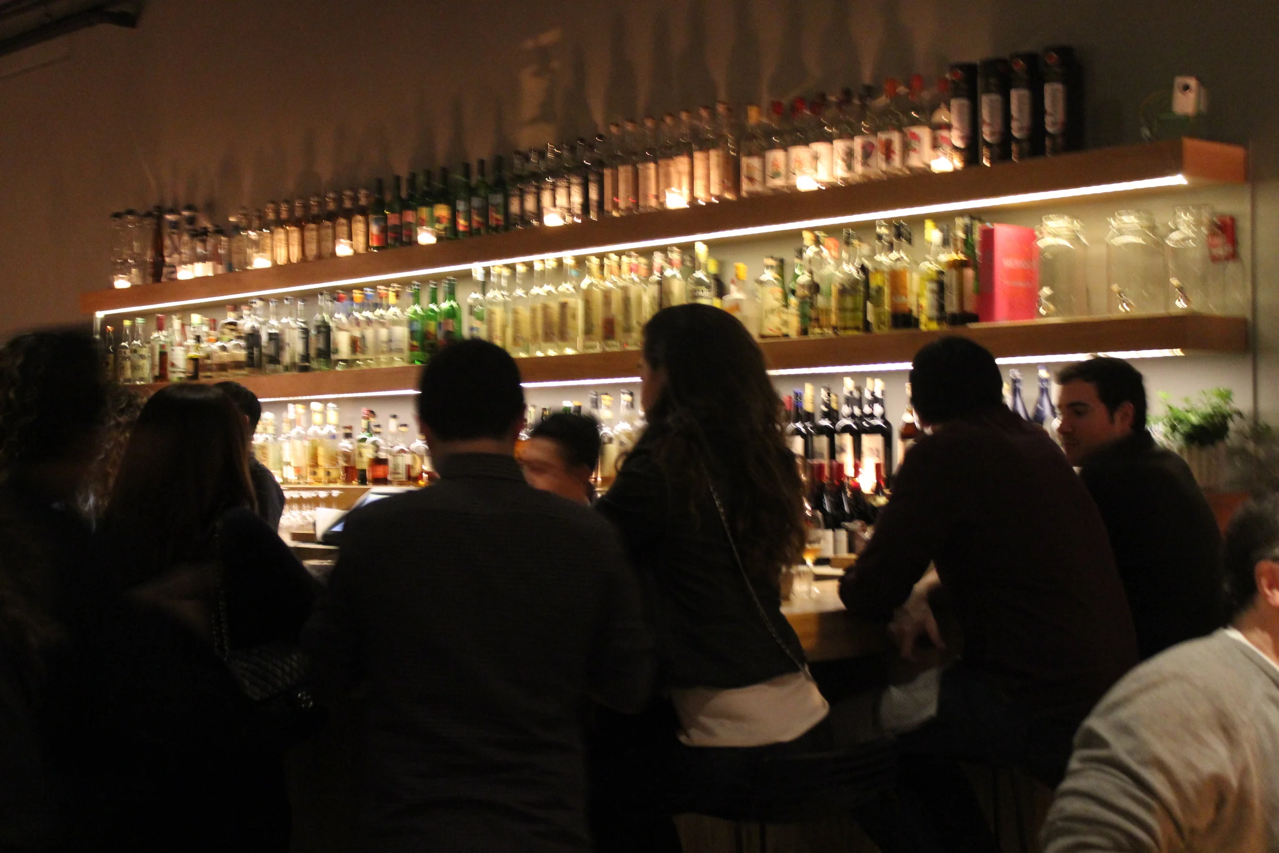 A lively bar scene