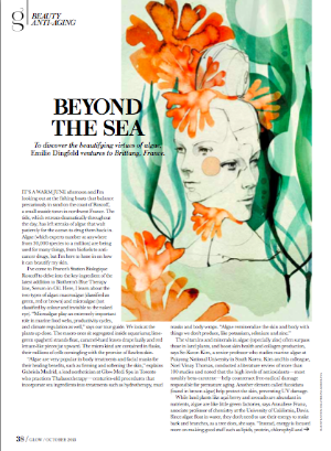 A trip to Roscoff, France, confirms the beautifying virtues of algae.&nbsp;