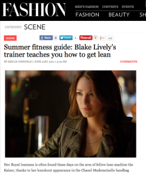 Web story: I chatted with Bobby Strom to find out how Blake Lively stays so svelte.