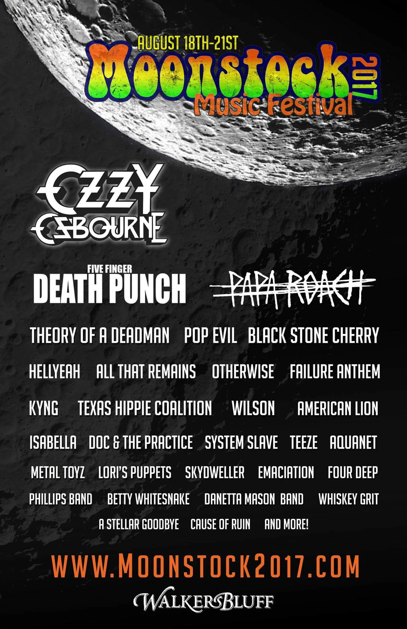 「Moonstock Music Festival」Ozzy Osbourne Ozzy Osbourne, Papa Roach, Black Stone Cherry, Five Finger