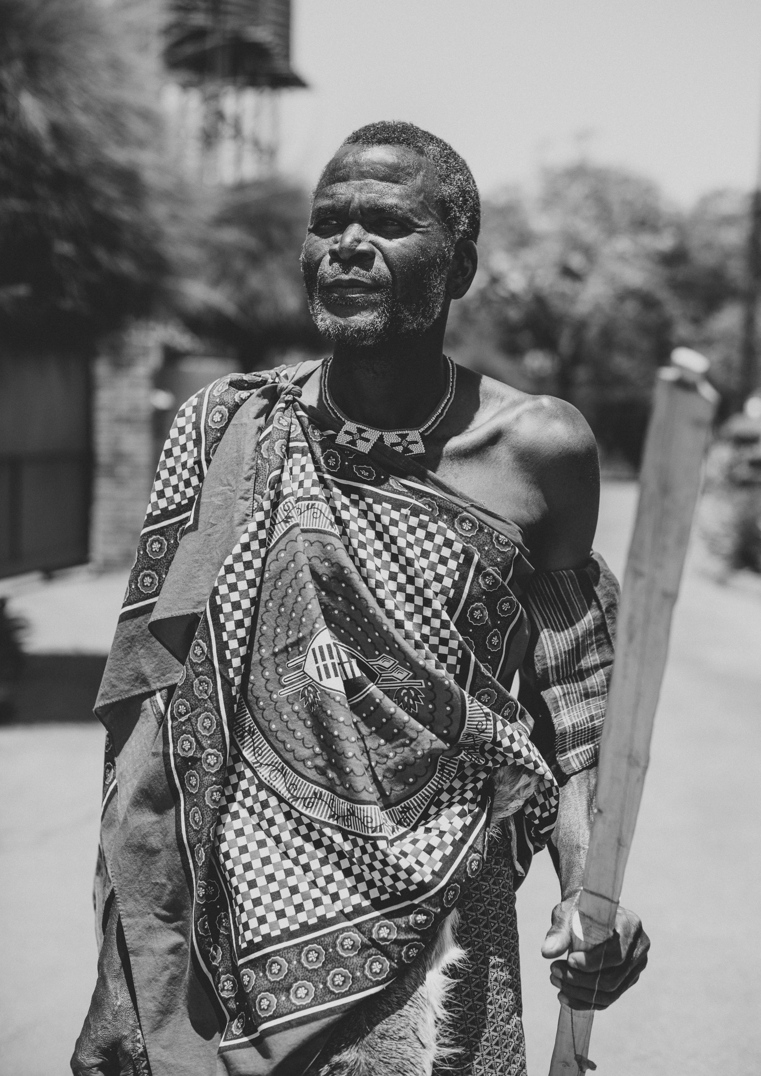 Mkhulu Shongwe of the Bashayi Bengoma Ensemble