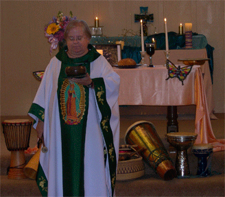 Sara rings the last bowl.gif