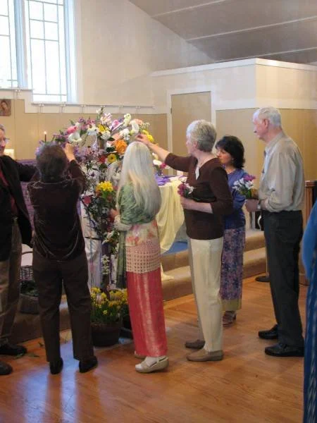 Putting flowers on the heart.jpg