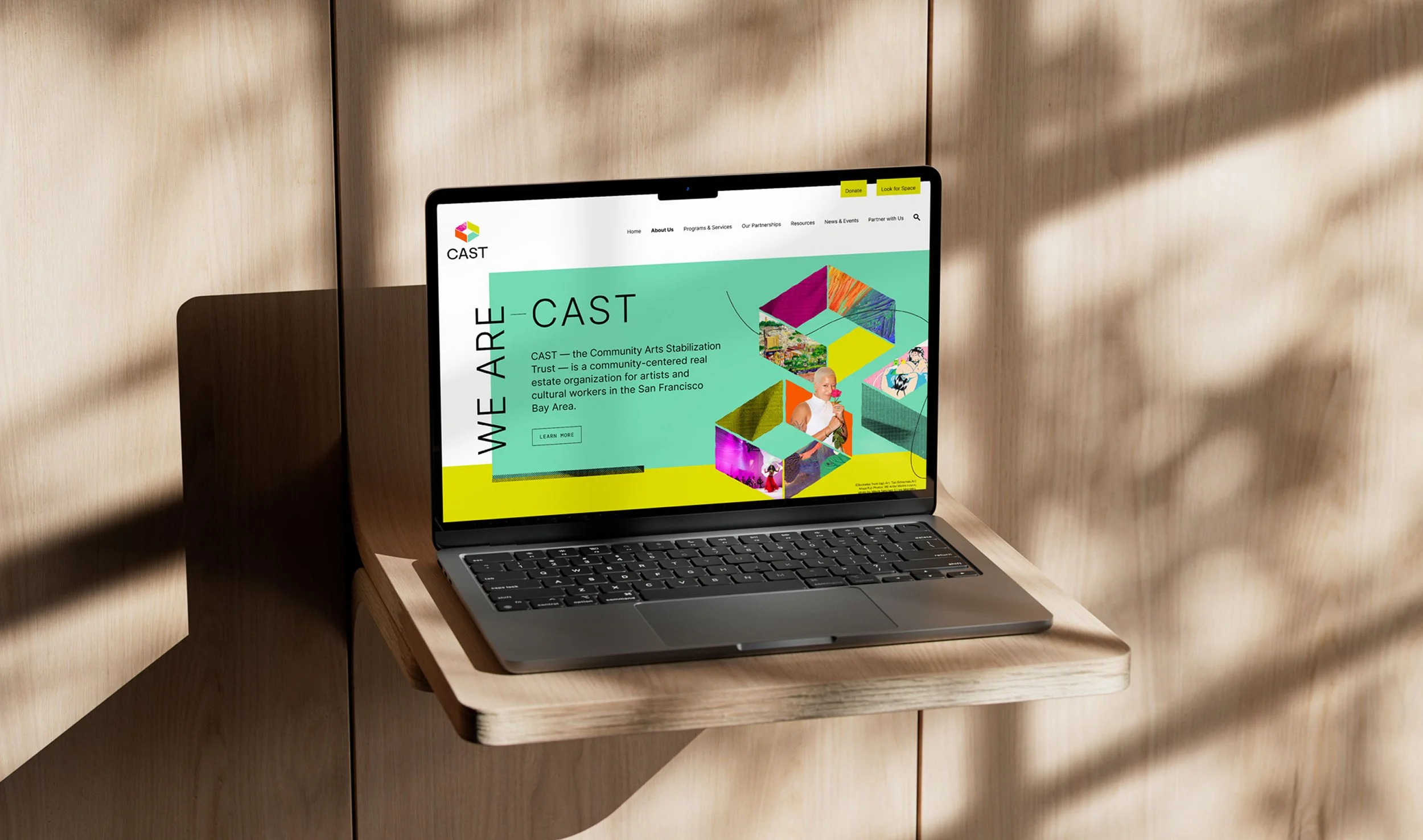Responsive desktop website design layout showcase for a modern nonprofit organization.