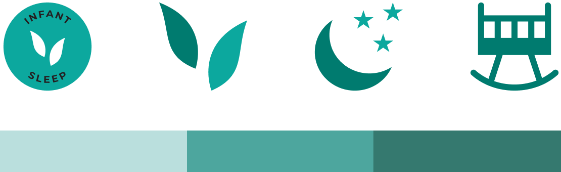 A custom vector icon set and coordinating color palette for a nonprofit subbrand initiative.