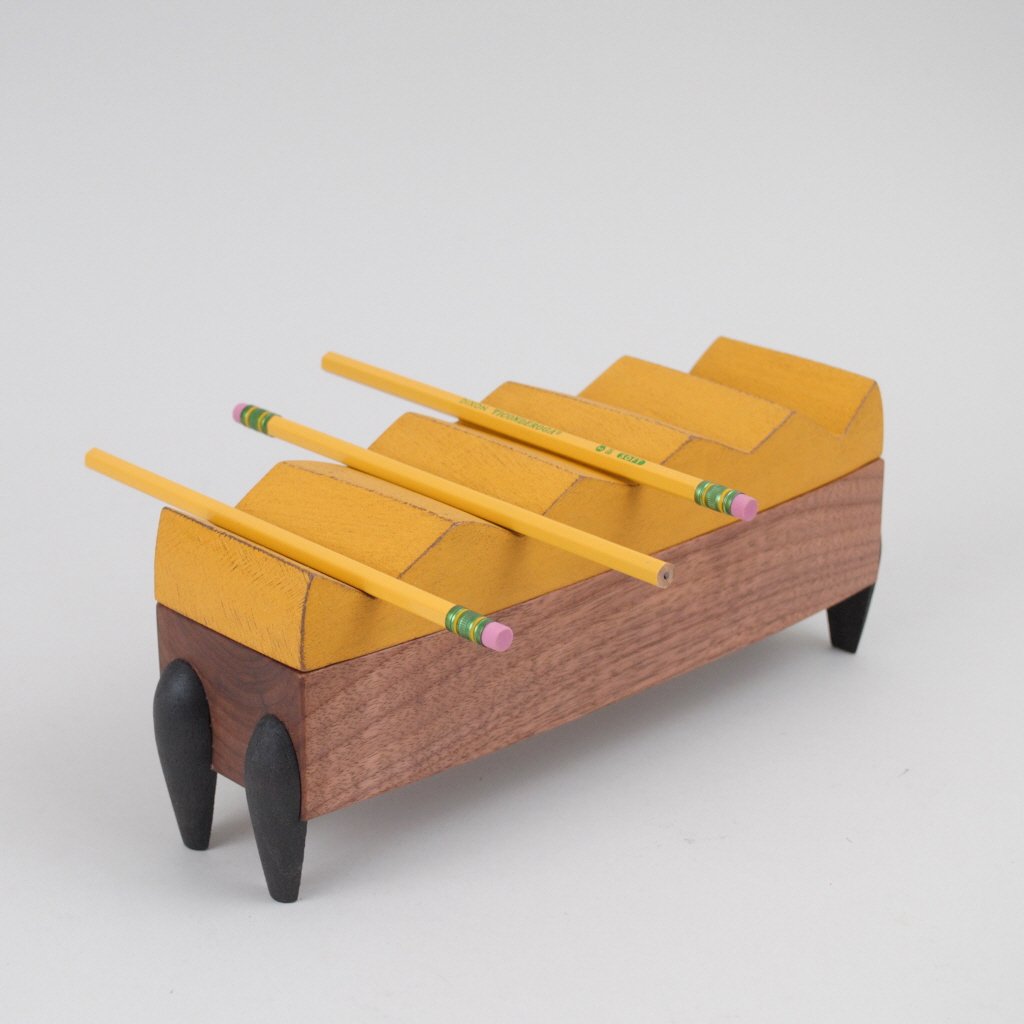 Pencil Knolling Box Yellow