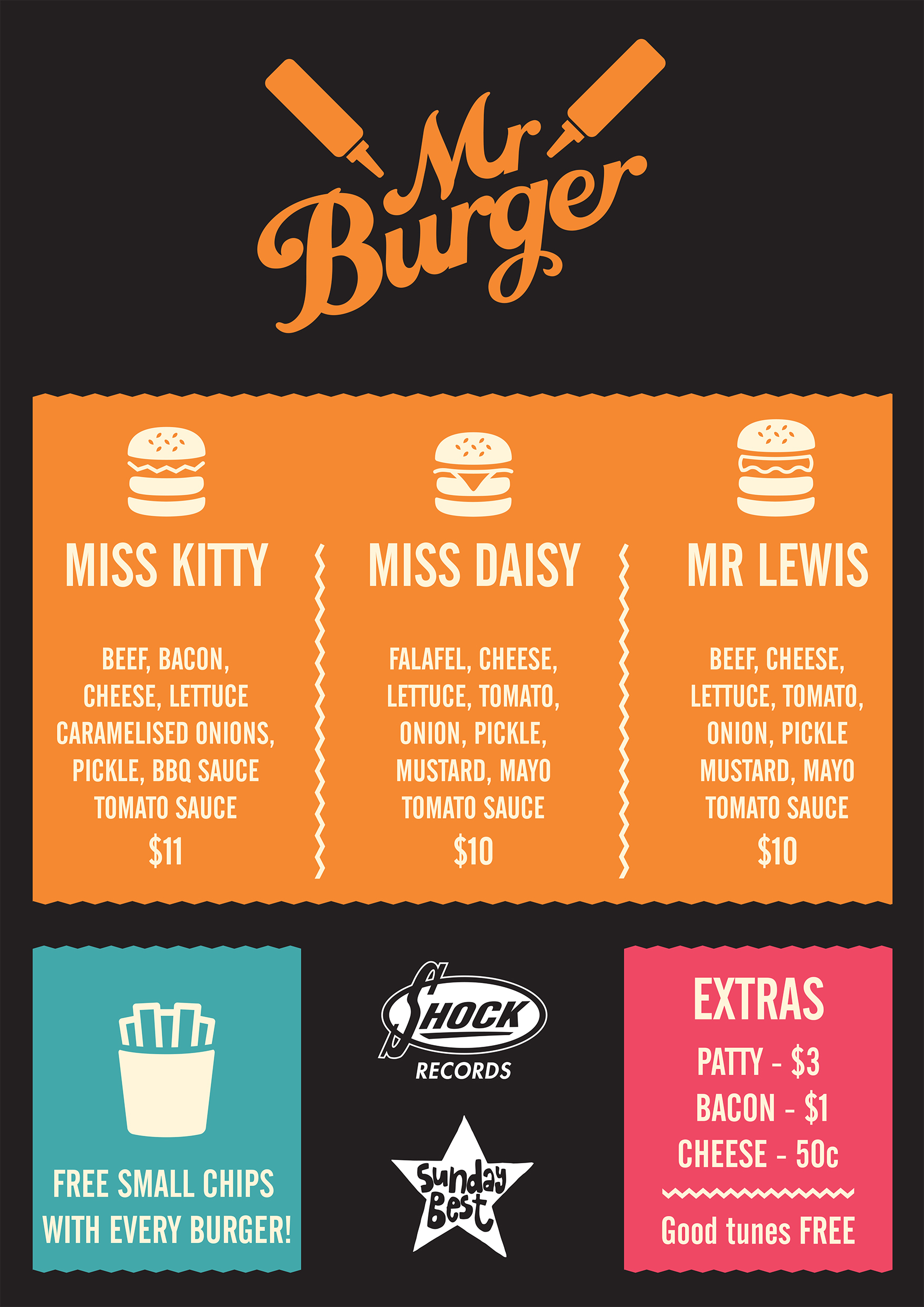 Mr. Burger Menu Re-design