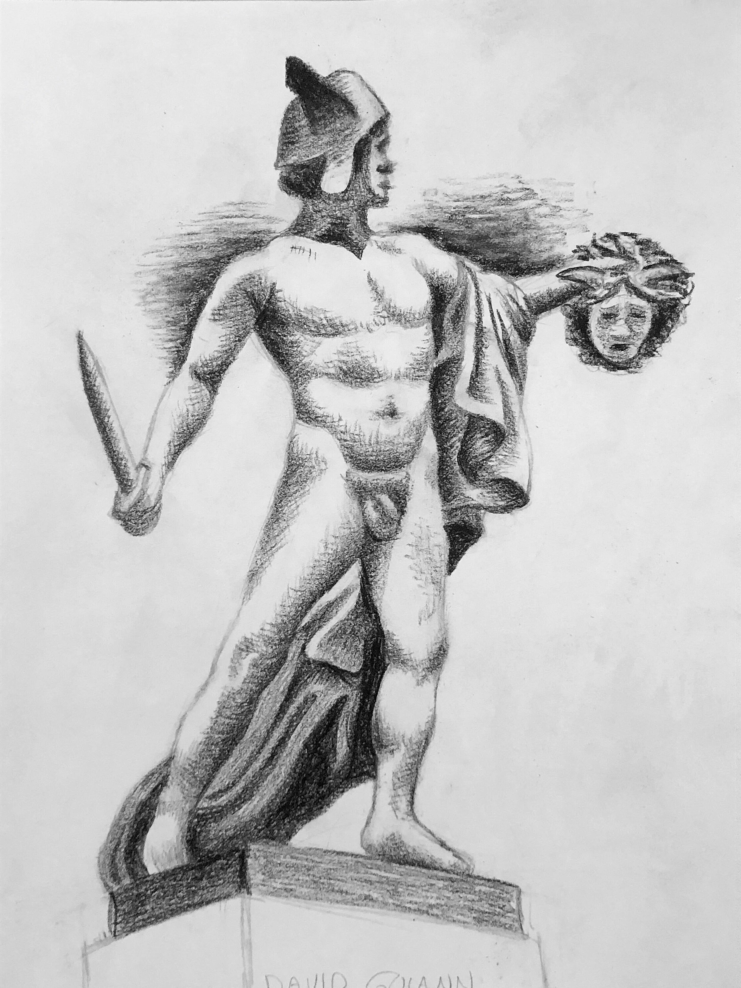 Sketch of Medusa Statue at the Metropolitan Museum of Art