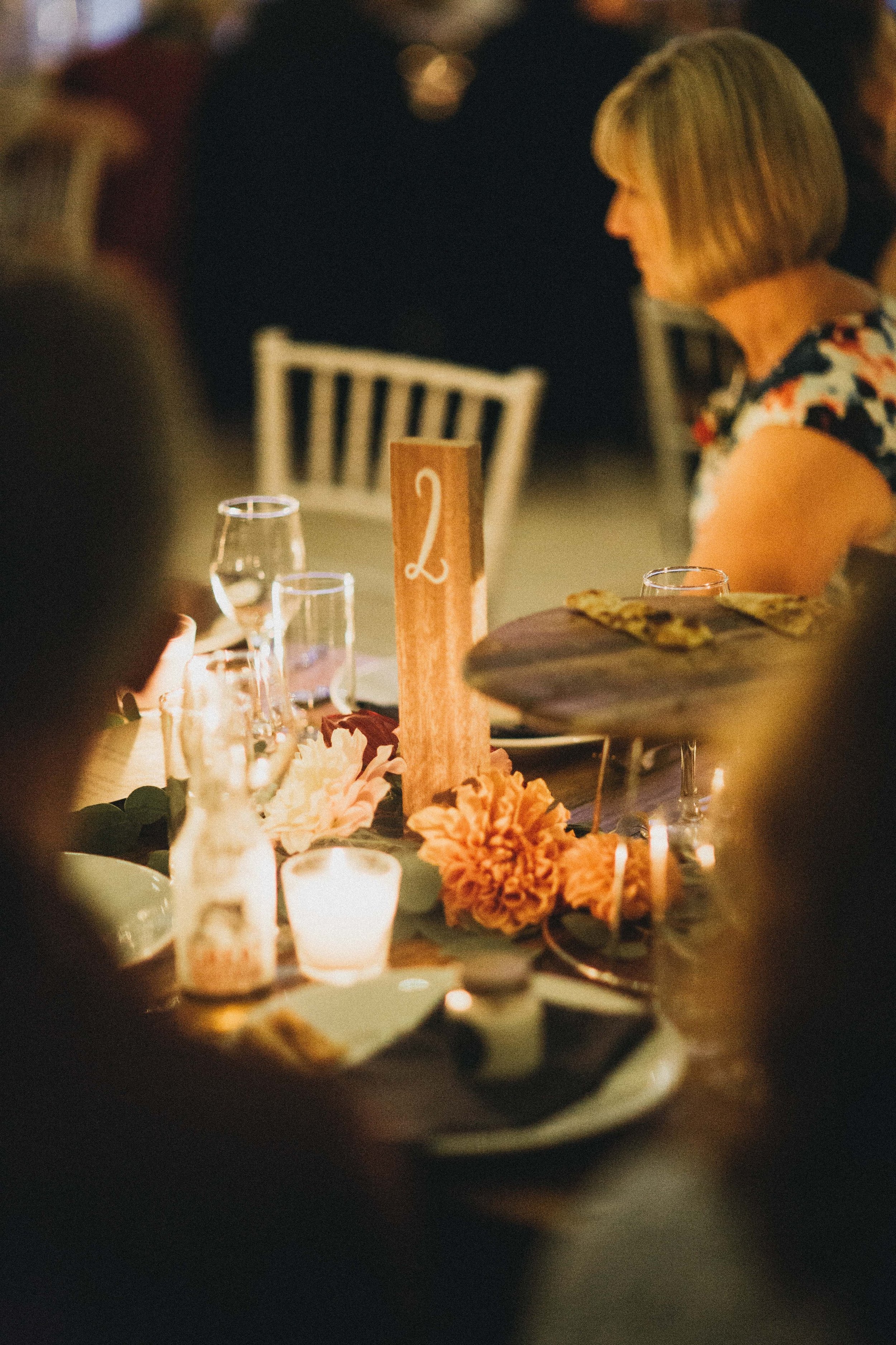 Reception Table Florals