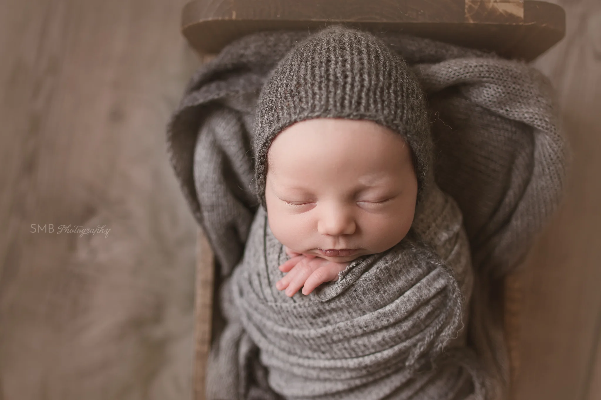 Closeup of baby boy face